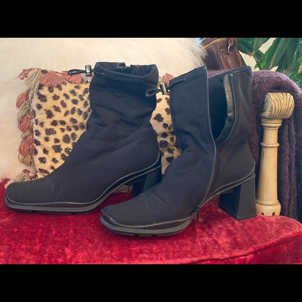 Prada black waterproof boots size 5 1/2